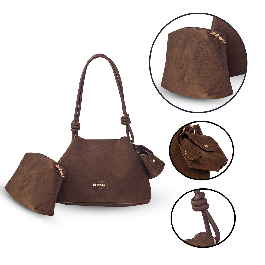 Coffee Aura Short Shoulder Bag