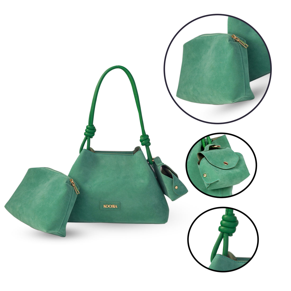 Teal Aura Short Shoulder Bag