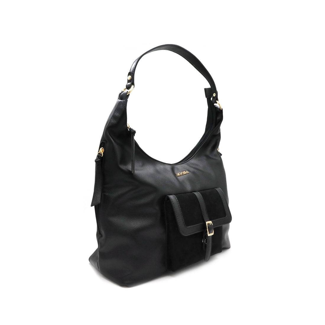 Dark Classic Carry Hobo Bag