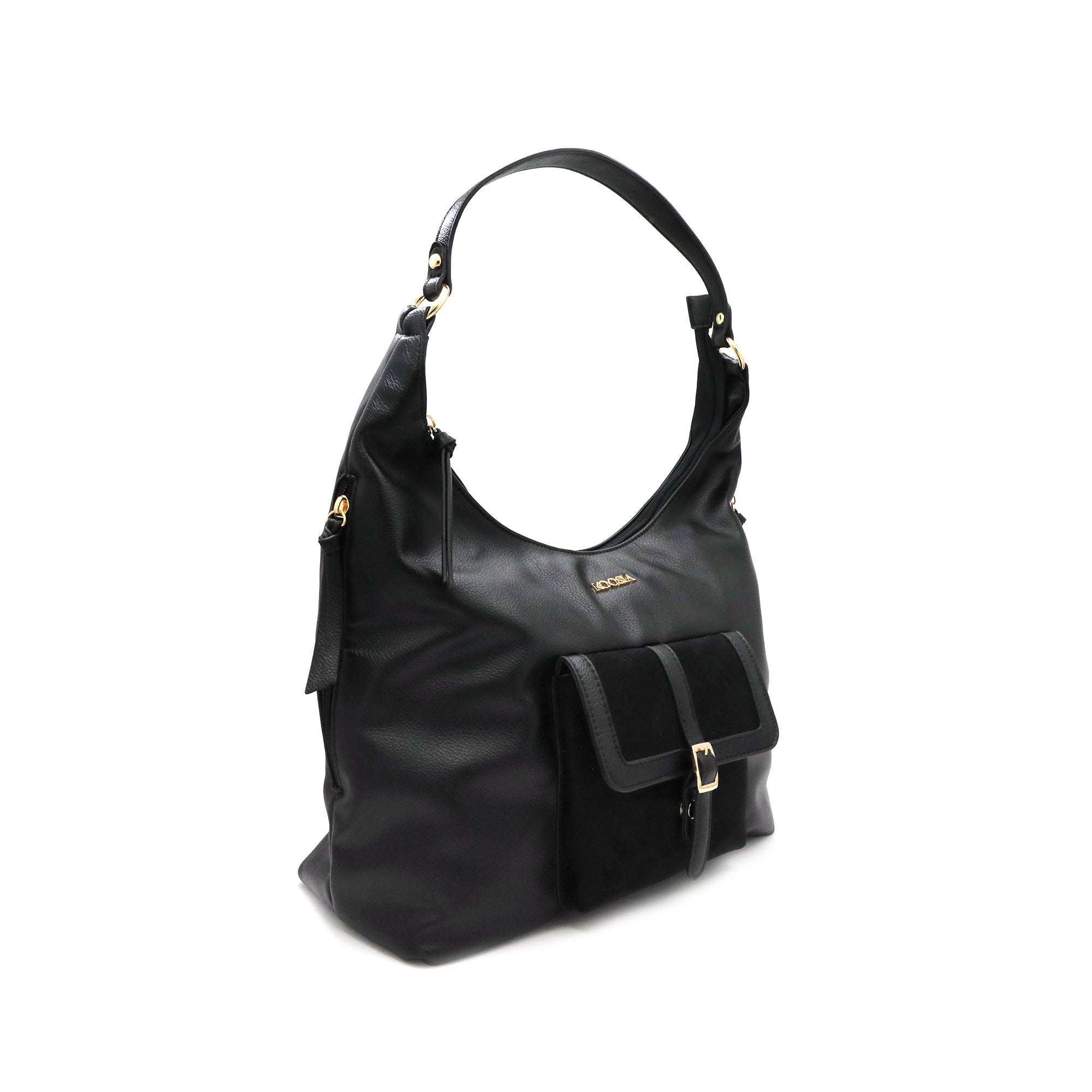 Dark Classic Carry Hobo Bag