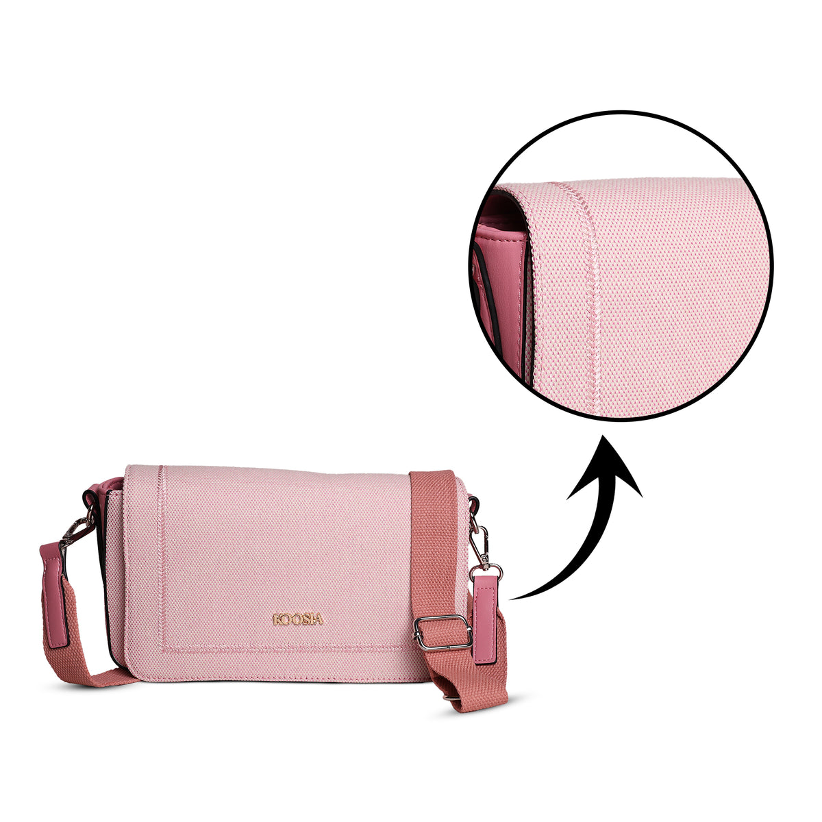 Milky Pink Crossbody Bag