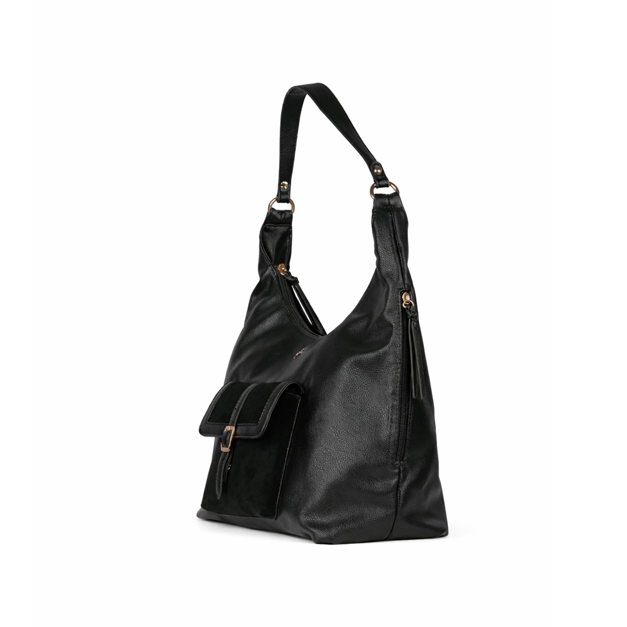 Dark Classic Carry Hobo Bag