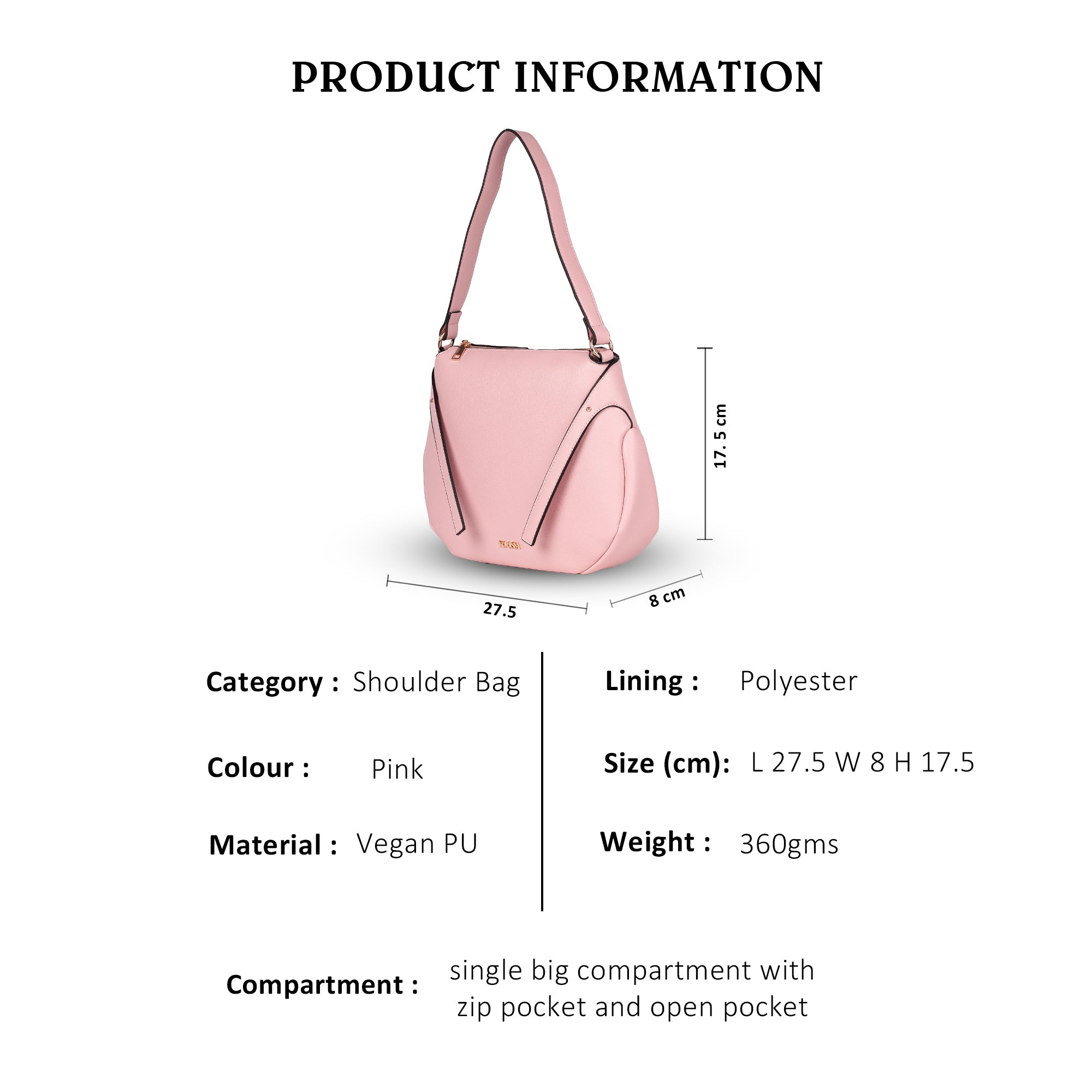 Petal Grace Short Shoulder Bag