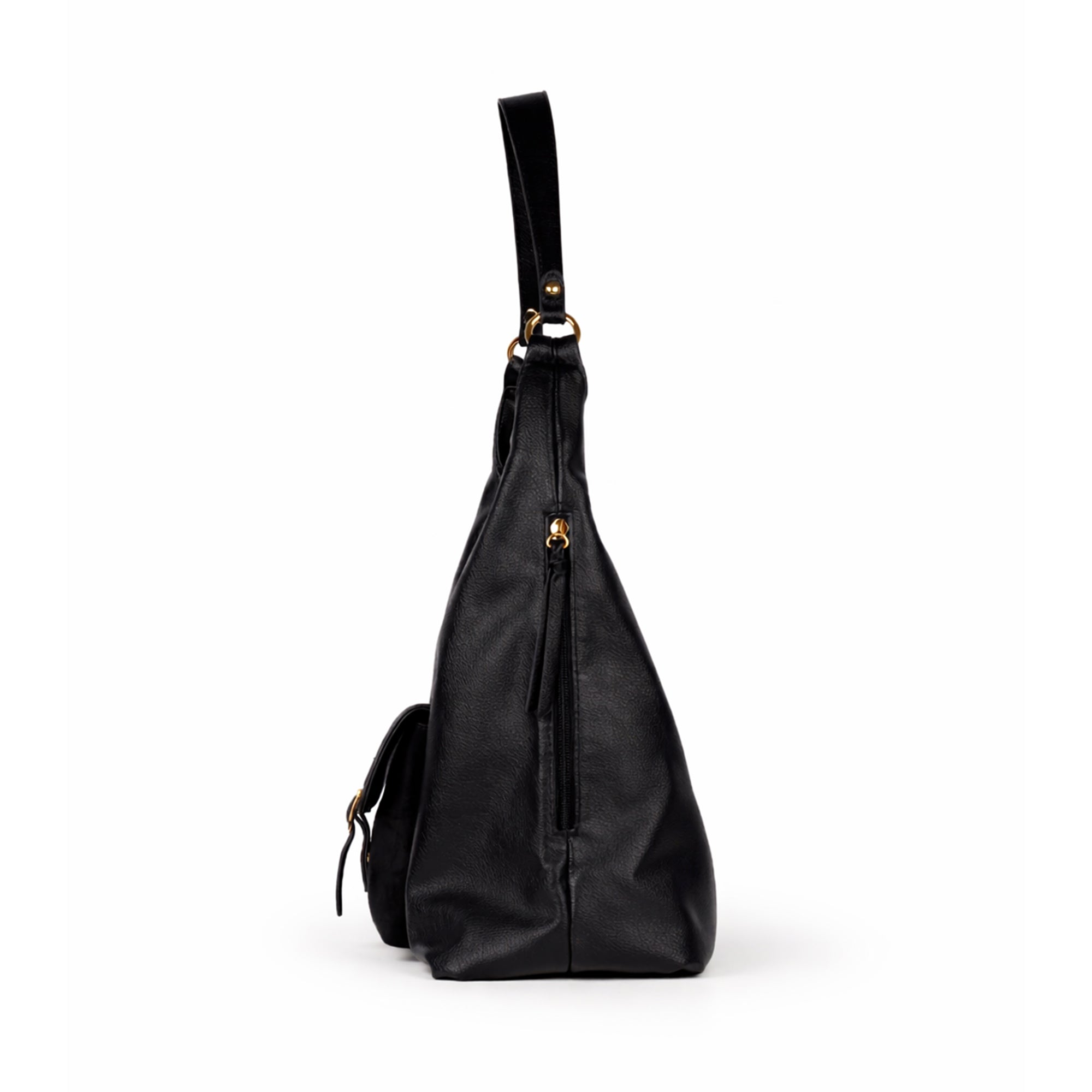 Dark Classic Carry Hobo Bag