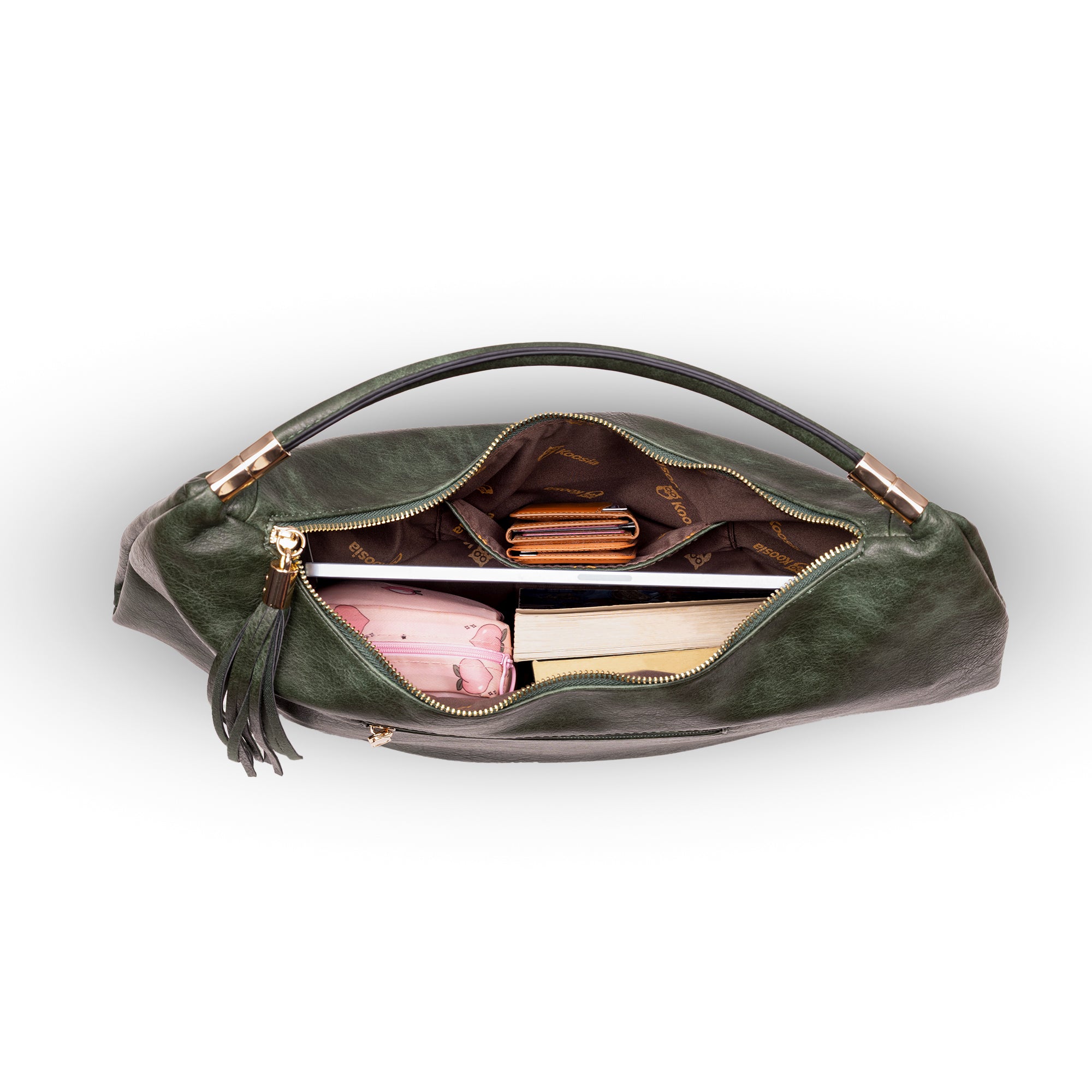 Forest Marble Hobo Bag
