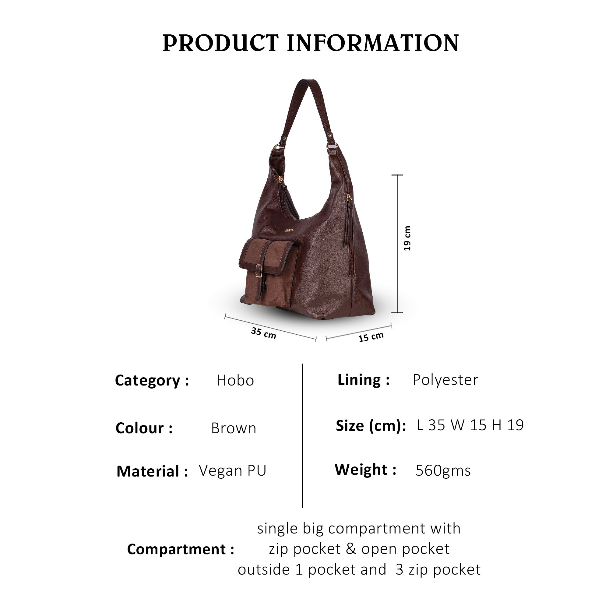Coffee Classic Carry Hobo Bag