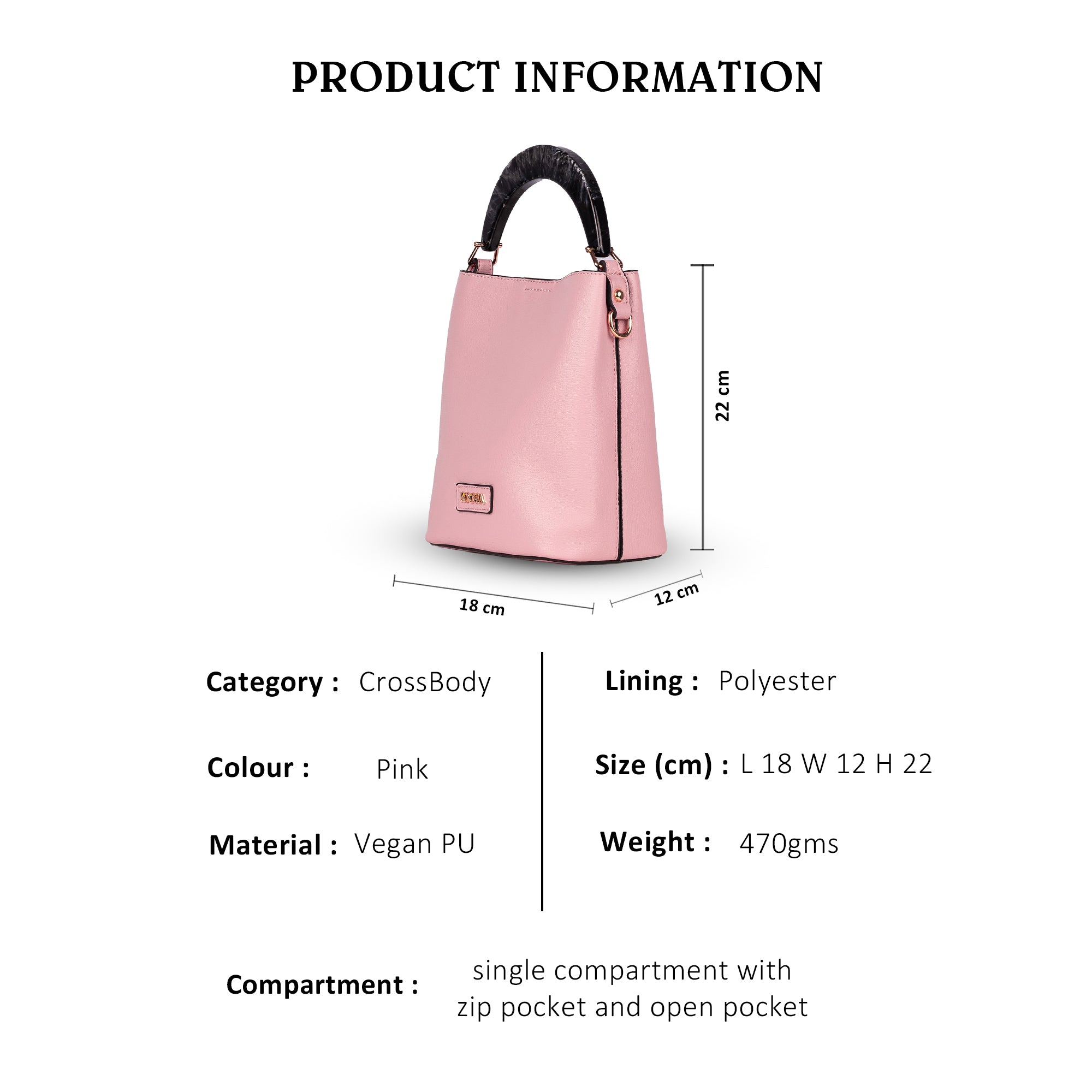 Petal Mini Solid Handle Cross Body