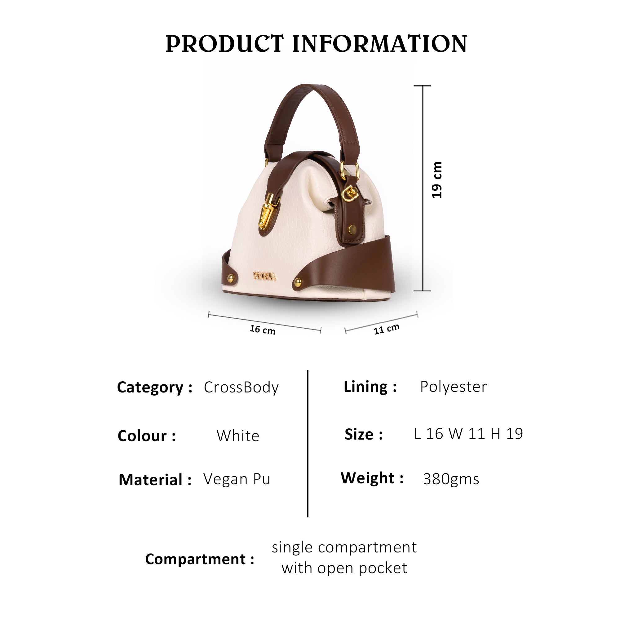 Ivory Brown Mystic Mini Bag