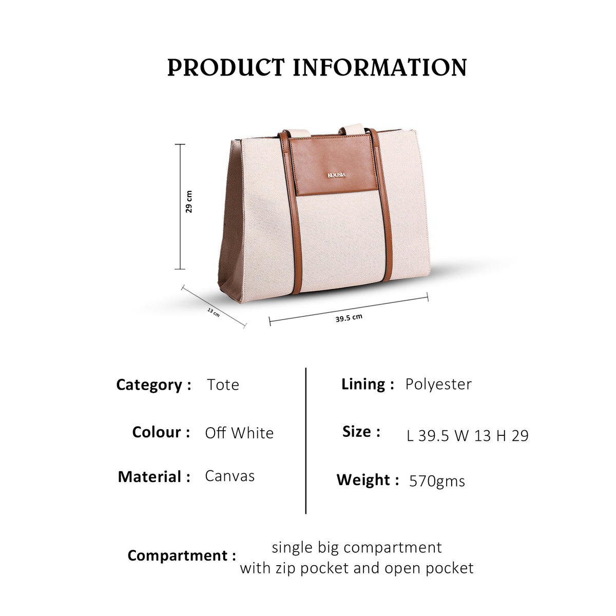Milky Brown Tote Bag
